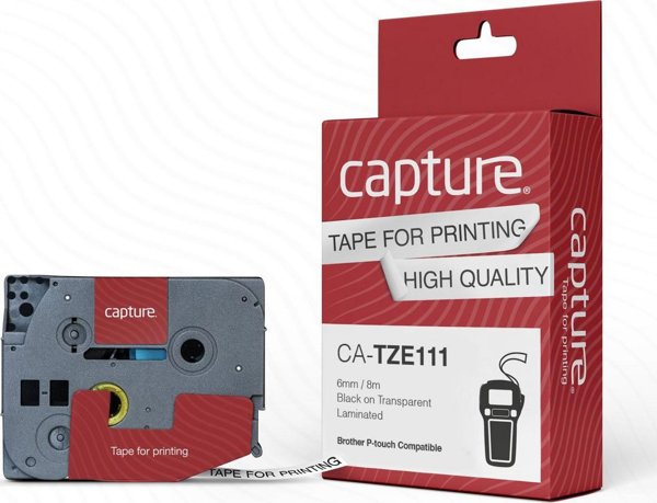 Capture 6mm x 8m Μαύρο σε Διαφανές