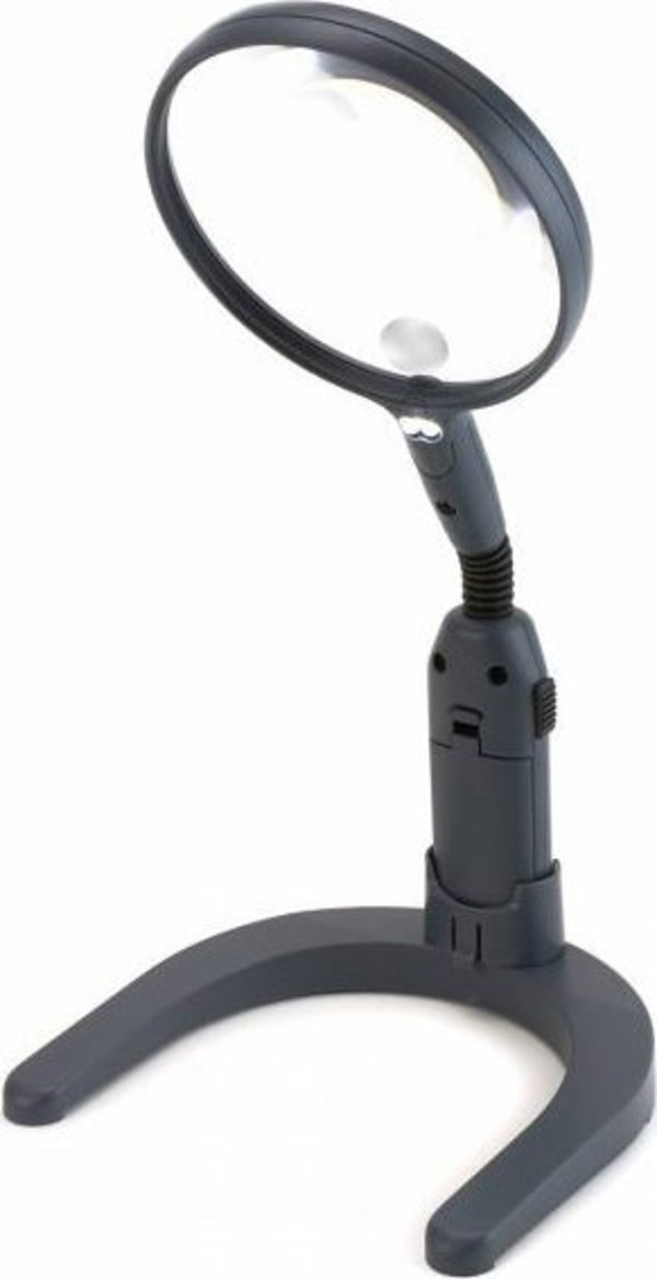 Carson MagniLamp Μεγεθυντικός Φακός LED 3.5x, Διάμετρος 11cm, Γκρι