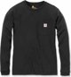 Carhartt Μπλούζα Carhartt WK126 Workwear Pocket L/S Μαύρο