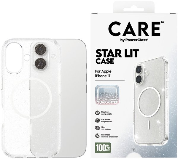 CARE by PanzerGlass Flagship Urban Explorer με θήκη White MagSafe για iPhone 17 Star Lit