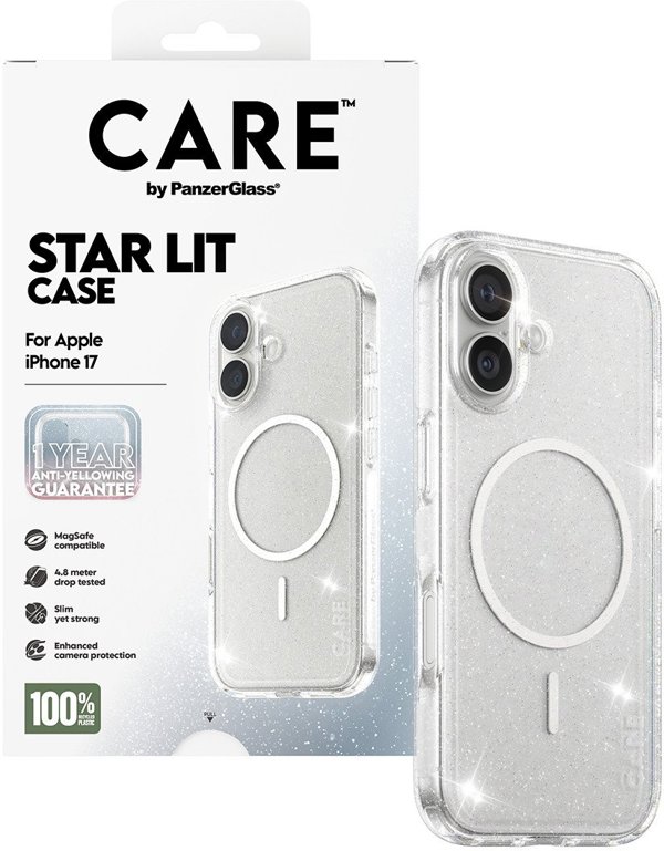 CARE by PanzerGlass Flagship Urban Explorer με θήκη White MagSafe για iPhone 17 Star Lit