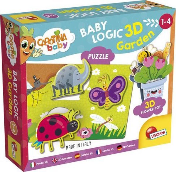 Lisciani Carotina Baby Logic 3D Κήπος 92550 - Εκπαιδευτικό Παζλ για Νήπια