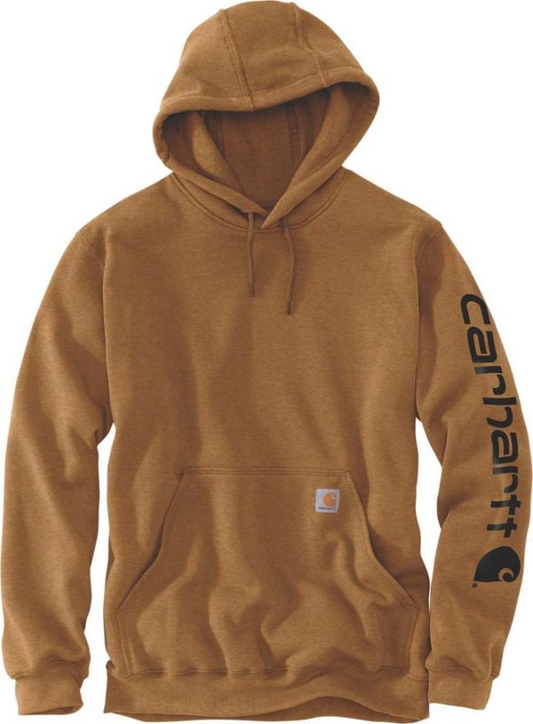 Φούτερ Carhartt Midweight Signature Sleeve Καφέ