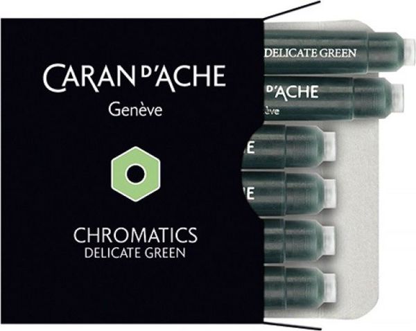Caran d'Ache Φυσίγγια Μελάνης Chromatics, Πράσινα, 6 Τεμάχια