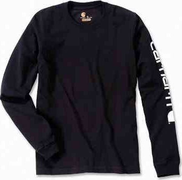 Μακρυμάνικη Μπλούζα Carhartt Logo Μαύρη