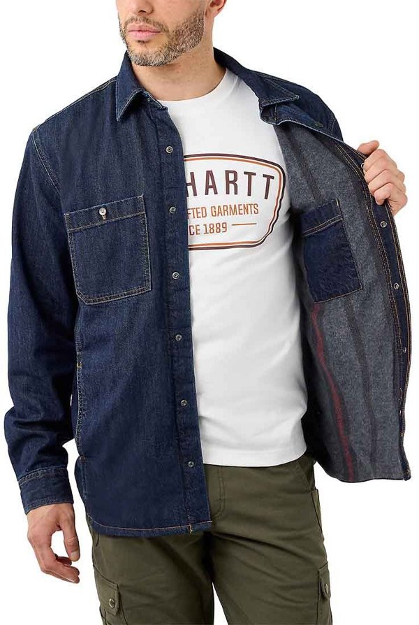 Carhartt Ocieplana Koszula Carhartt Relaxed Denim Glacier