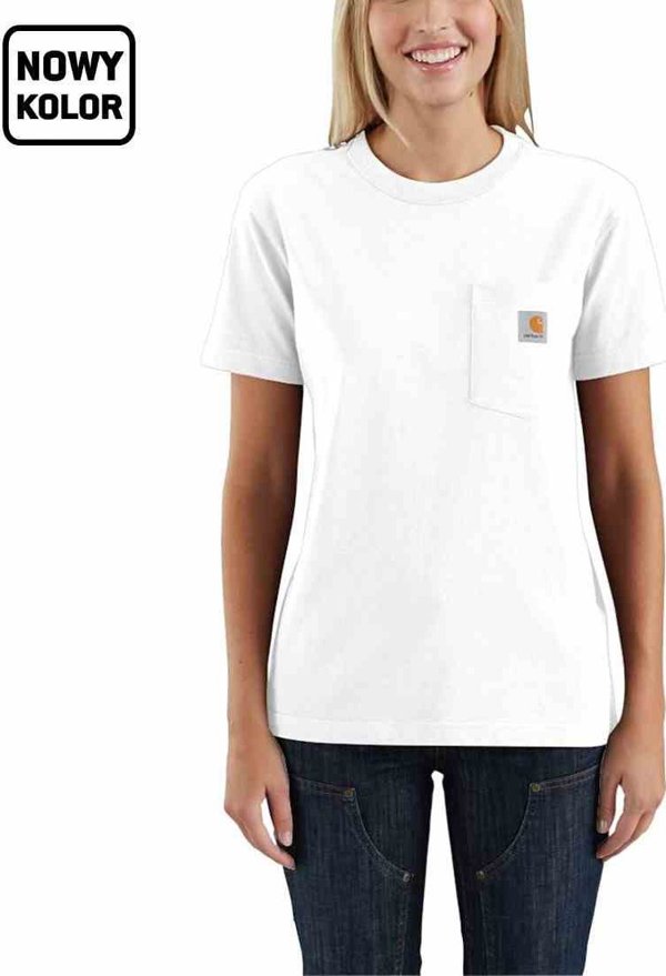Carhartt Μπλούζα Carhartt WK87 Workwear Pocket Κοντομάνικη Λευκή