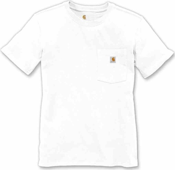 Carhartt Μπλούζα Carhartt WK87 Workwear Pocket Κοντομάνικη Λευκή