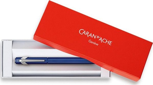 Caran d'Ache Στυλό Διαρκείας 849, Εξαγωνικό Αλουμίνιο, Μύτη Medium, Μπλε Χρώμα