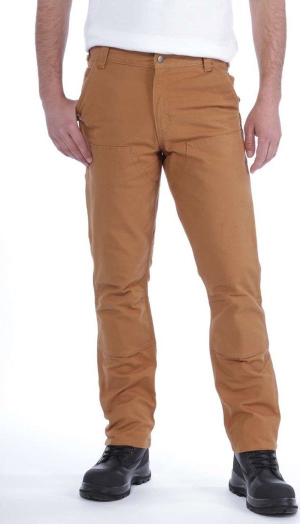 Carhartt Παντελόνι Carhartt Stretch Duck Double Front Καφέ
