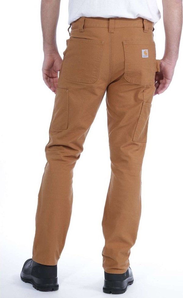 Carhartt Παντελόνι Carhartt Stretch Duck Double Front Καφέ