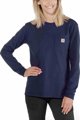 Carhartt Μπλούζα Carhartt WK126 Workwear Pocket L/S Navy
