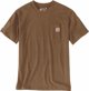 Carhartt Koszulka Carhartt Heavyweight Pocket Oiled Walnut