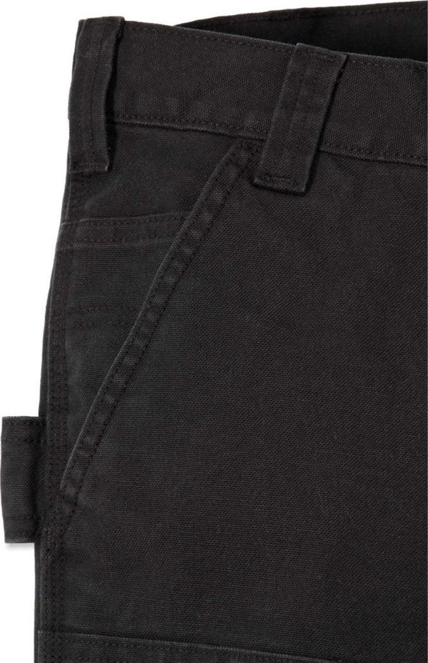 Carhartt Παντελόνι Carhartt Stretch Duck Double Front Μαύρο