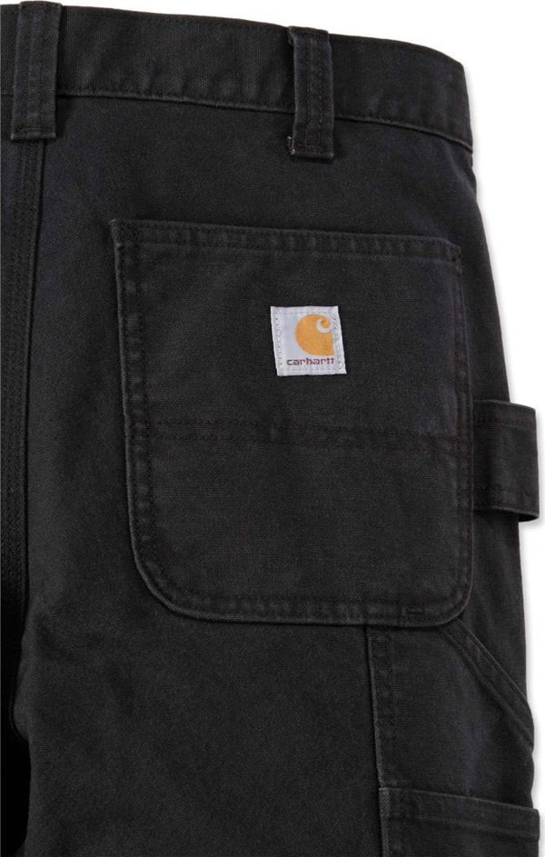 Carhartt Παντελόνι Carhartt Stretch Duck Double Front Μαύρο