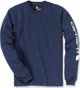 Carhartt Μπλούζα Carhartt Logo Μακρυμάνικη Navy