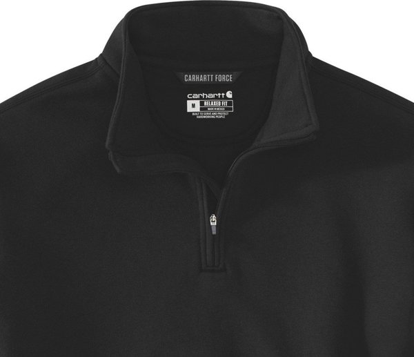 Carhartt Μπλούζα Carhartt Quarter Zip Mid Mock Neck Μαύρο