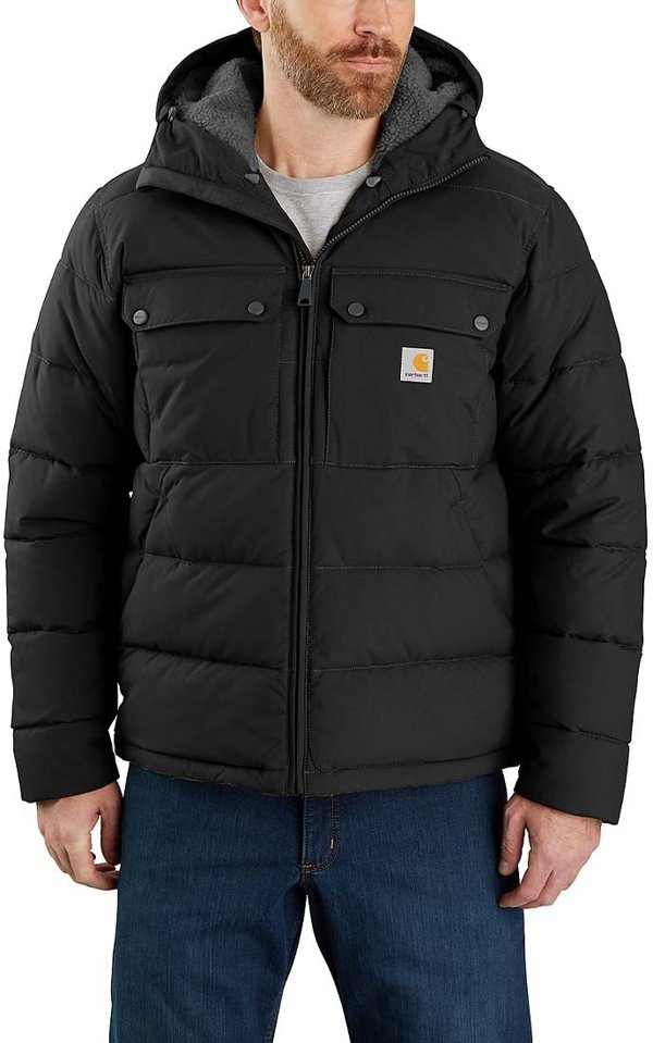 Carhartt Χειμερινό Μπουφάν Carhartt Montana Loose Fit Μαύρο