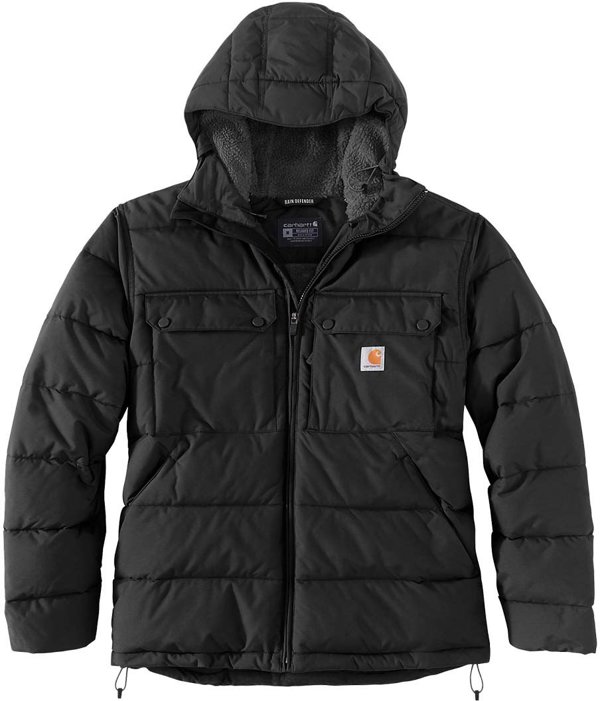Carhartt Χειμερινό Μπουφάν Carhartt Montana Loose Fit Μαύρο