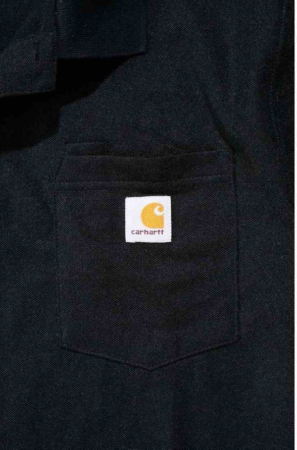 Carhartt Μπλούζα Carhartt Polo Contractor Work Μαύρο