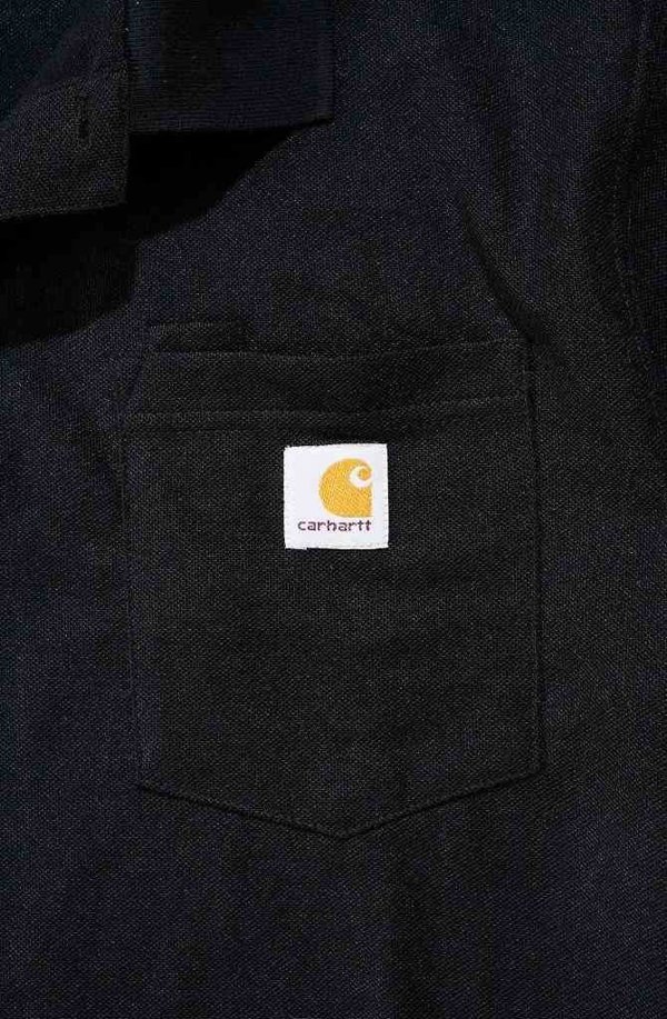 Carhartt Μπλούζα Carhartt Polo Contractor Work Μαύρο
