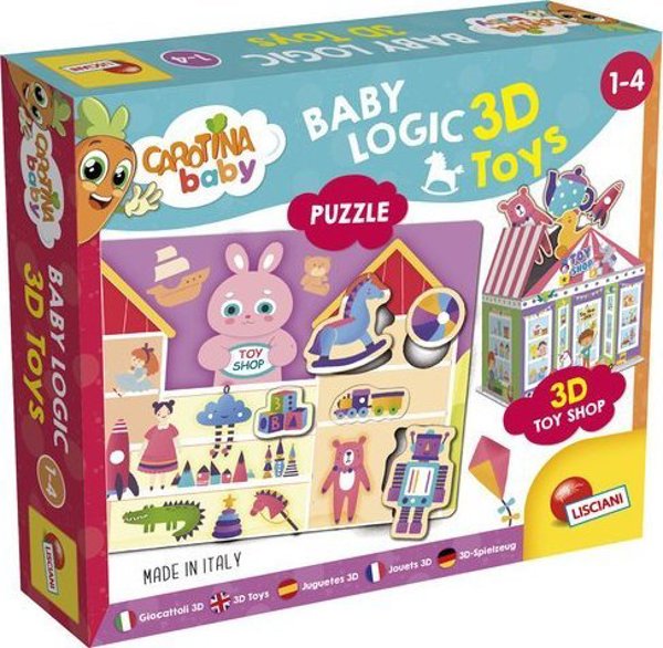 Lisciani Carotina Baby Λογική 3D Παζλ - Εκπαιδευτικό Παιχνίδι για Νήπια 92543