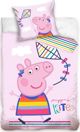 Carbotex Βαμβακερά κλινοσκεπάσματα Peppa Pig 100x135 πολύχρωμος χαρταετός Carbotex 8114542 8592850411980