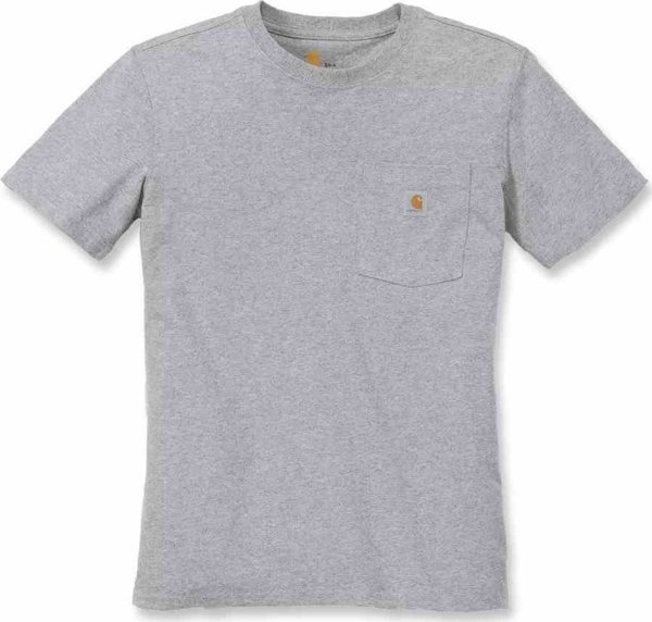 Carhartt Μπλουζάκι Carhartt WK87 Workwear Pocket Κοντομάνικο Γκρι