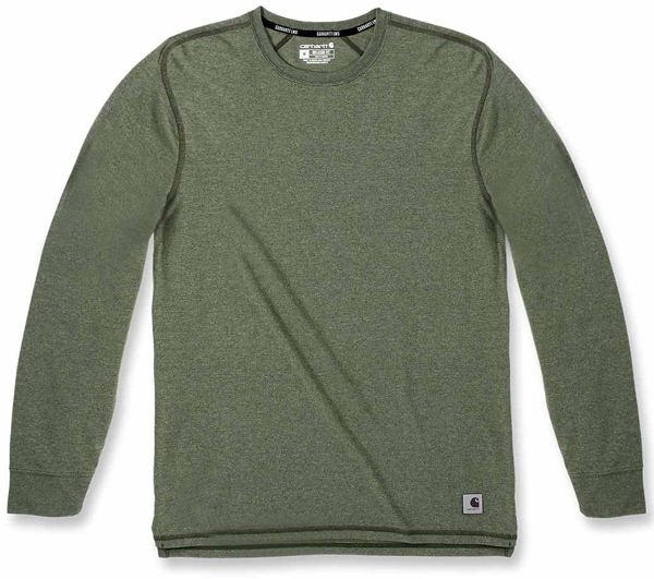 Carhartt Μπλούζα Carhartt LWD Μακρυμάνικη CHIVE HEATHER