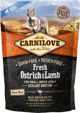 Carnilove Carnilove Dog Fresh Στρουθοκάμηλος & Αρνί Ενήλικος Μικρός - στρουθοκάμηλος και αρνί 1.5kg