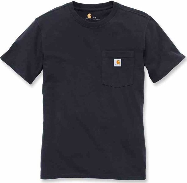 Carhartt Μπλούζα Carhartt WK87 Workwear Pocket Μαύρο