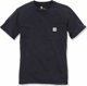 Carhartt Μπλούζα Carhartt WK87 Workwear Pocket Μαύρο