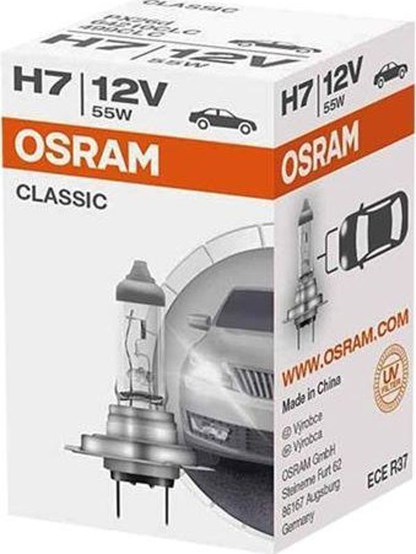 Carmotion Λάμπα Osram Classic H7 12V 55W PX26d (64210)