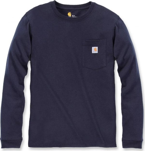 Carhartt Μπλούζα Carhartt WK126 Workwear Pocket L/S Navy
