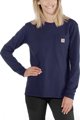 Carhartt Μπλούζα Carhartt WK126 Workwear Pocket L/S Navy