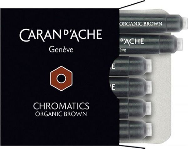 Caran d'Ache Chromatics Αμπούλες Μελάνης, Καφέ, 6 Τεμάχια (8012901)