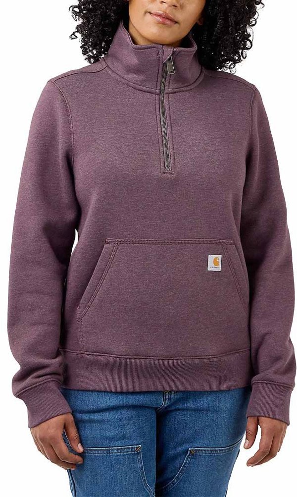 Carhartt Μπλούζα Carhartt Midweight Half Zip Blackberry