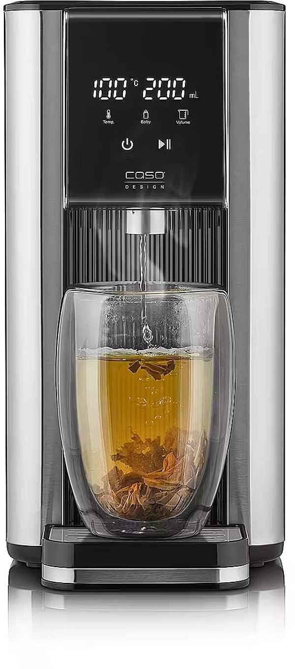 Caso Turbo διανομέας ζεστού νερού | HW 620 | Διανομέας νερού | 2600 W | 2.5 L | Πλαστικό/Ανοξείδωτο ατσάλι | Μαύρο/Ανοξείδωτο ατσάλι