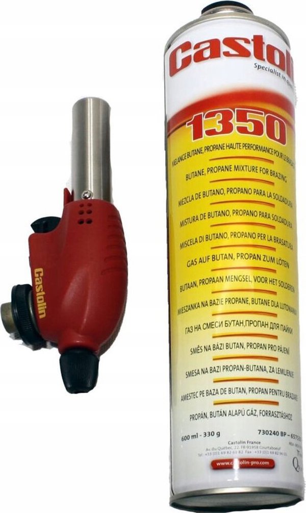 Φλόγιστρο Castolin PIEZO + Φιάλη 1350 300G GW. 7/16''