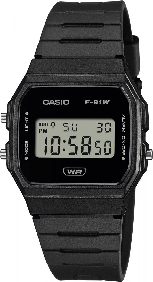 Ρολόι Casio Vintage για παιδιά Casio F-91WB-1AEF μαύρο