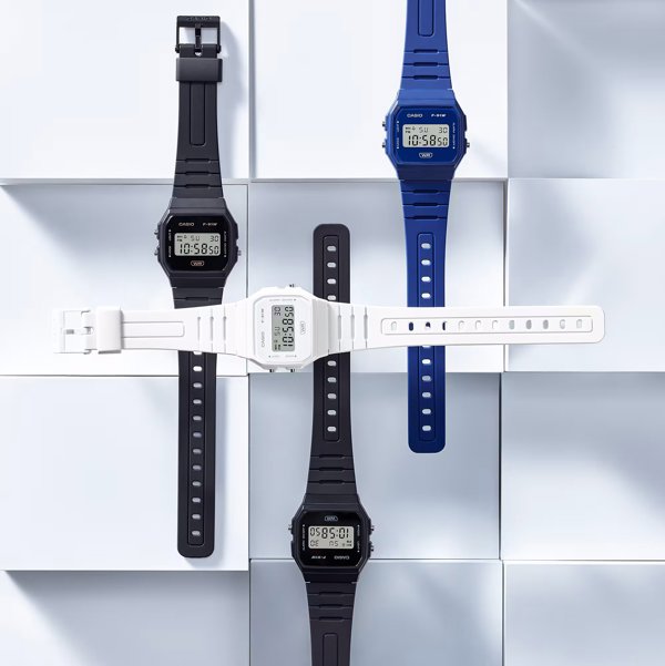 Ρολόι Casio Vintage για παιδιά Casio F-91WB-1AEF μαύρο