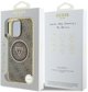Case Guess IML Metal Glitter 4G Circle Triangle MagSafe for iPhone 16 Pro Max brown
