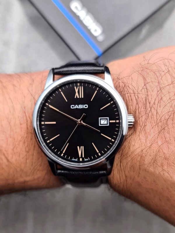 Ρολόι CASIO μάρκας CASIO μοντέλο MTP-V002L χρώμα Μαύρο. Αξεσουάρ ανδρικό. Σεζόν: Όλο το χρόνο NoSize