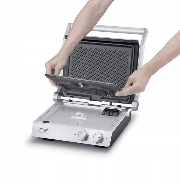 Caso Double Contact Grilis | SteakChef | Contact grill | 2000 W | Stainless Steel