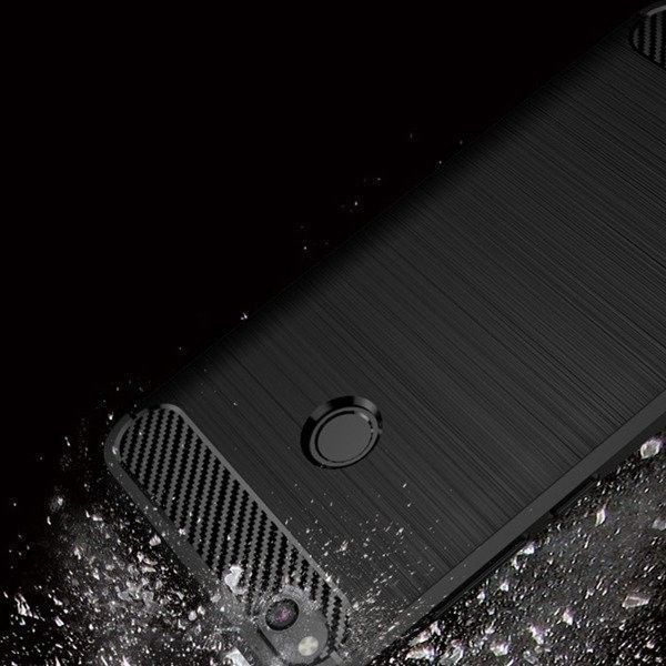 Θήκη Etui Carbon Lux Μαύρο Huawei Y6P