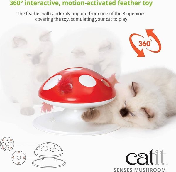 Catit CATIT Senses Mushroom Zabawka dla kota 15 x 24 cm