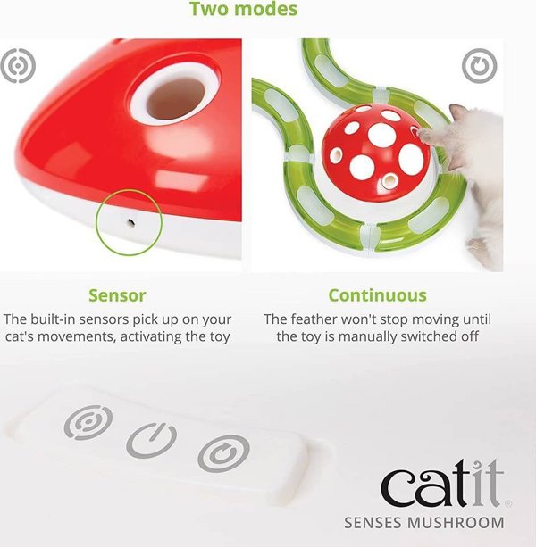 Catit CATIT Senses Mushroom Zabawka dla kota 15 x 24 cm