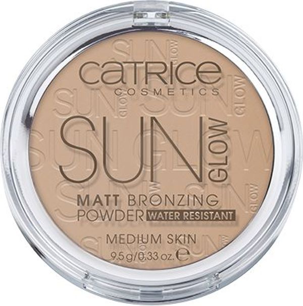 Catrice Sun Glow Matt Bronzing Powder Αντιηλιακή Πούδρα Μπρόνζας Ανθεκτική στο Νερό μέσης απόχρωσης 030 Medium Bronze 9.5g
