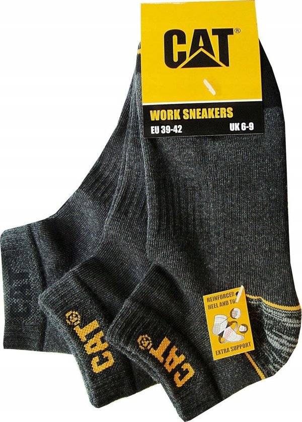 CAT Male socks CAT ZCM0571 gray 43/46 3pr
