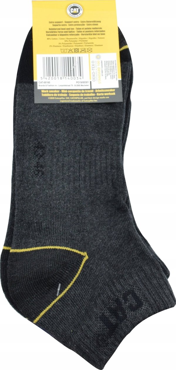 CAT Male socks CAT ZCM0571 gray 43/46 3pr